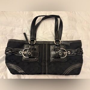 Coach Black Signature Shoulder Bag